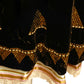 1974 Velvet Sequin & Ribbon Maxi Skirt, Size-4