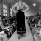 1974 Velvet Sequin & Ribbon Maxi Skirt, Size-4