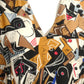 1980s Printed Silk Dress, Size 8