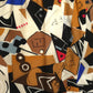 1980s Printed Silk Dress, Size 8