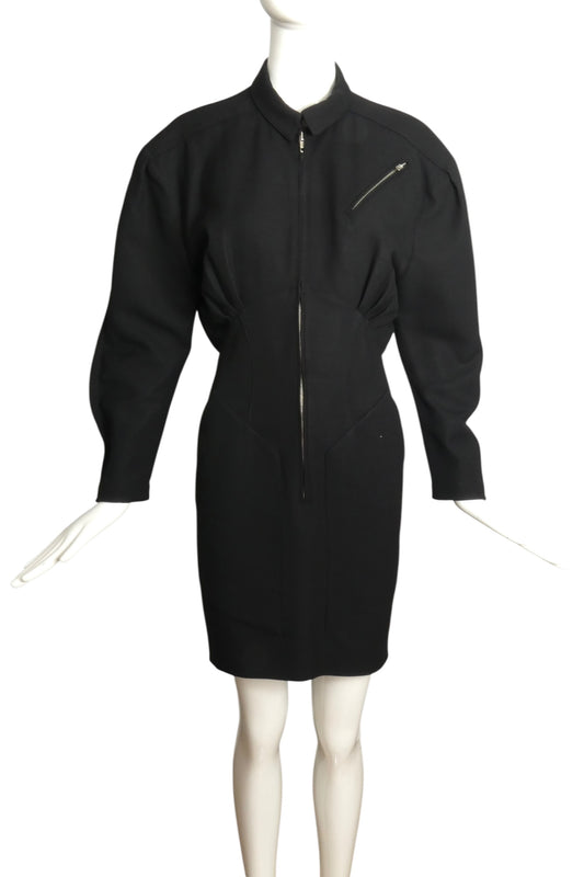 1980s Gabardine  Dress, Size-8