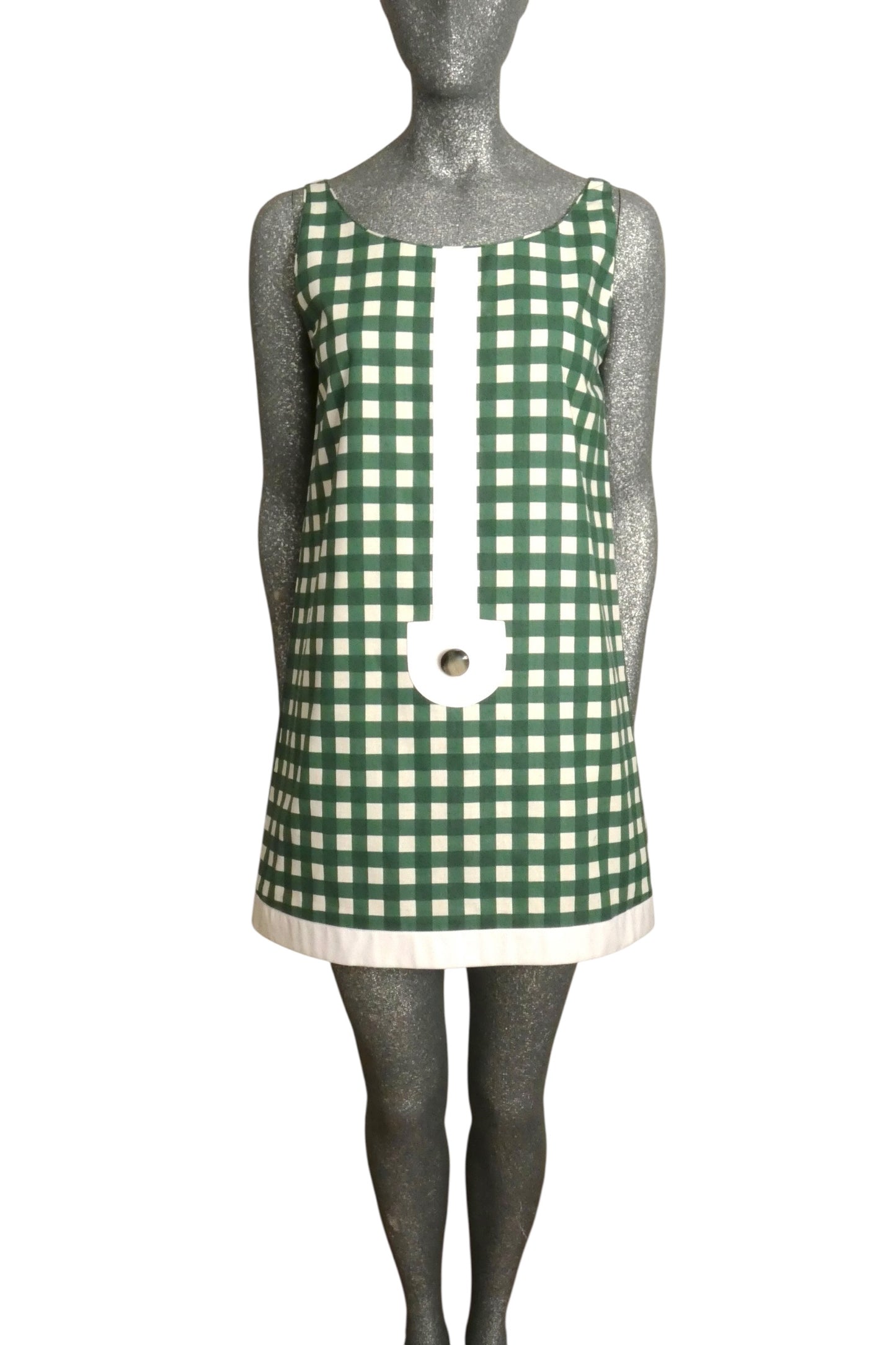 PIERRE CARDIN - 2008 Cotton Check Tunic, Size 6