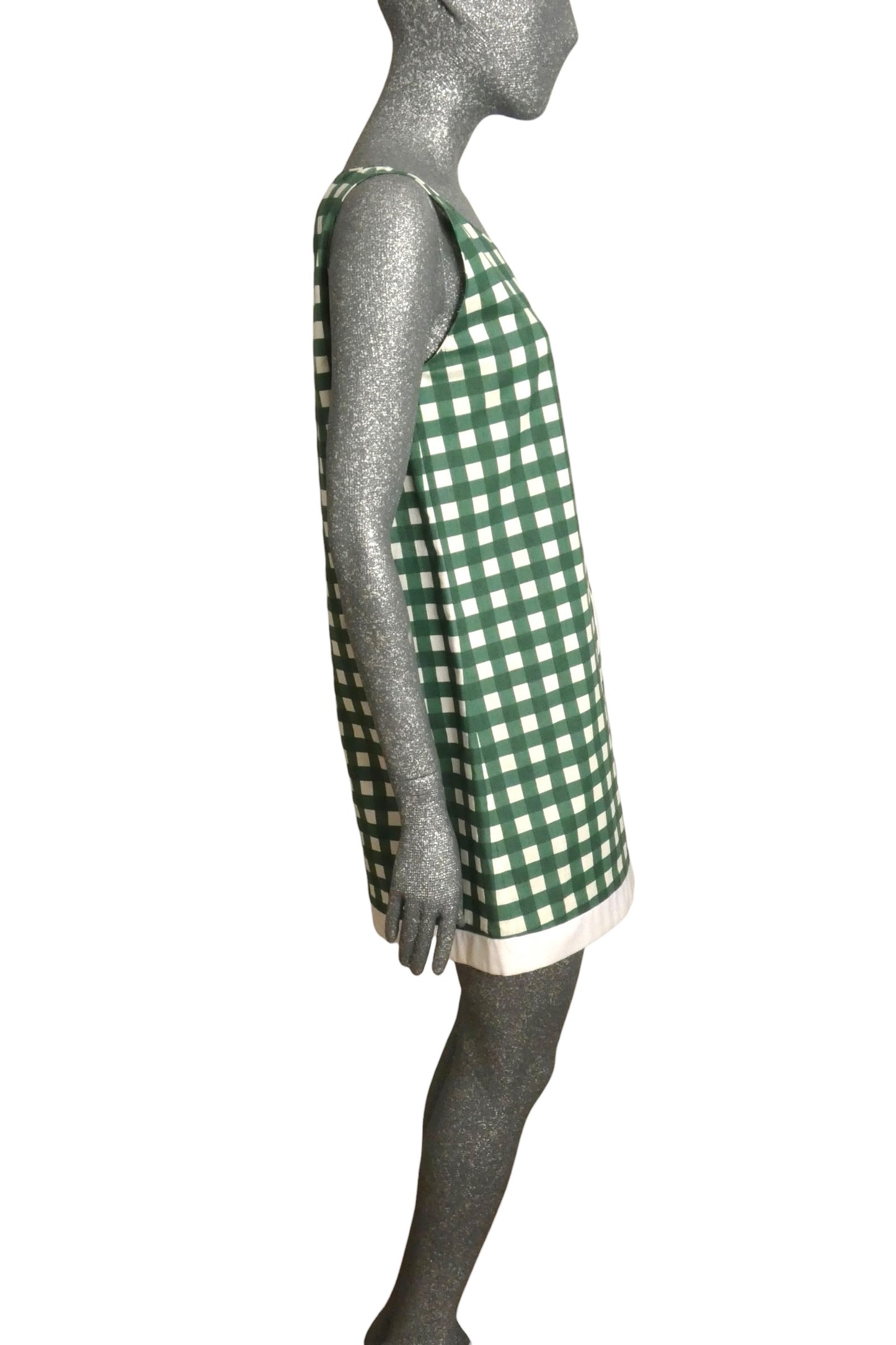 PIERRE CARDIN - 2008 Cotton Check Tunic, Size 6