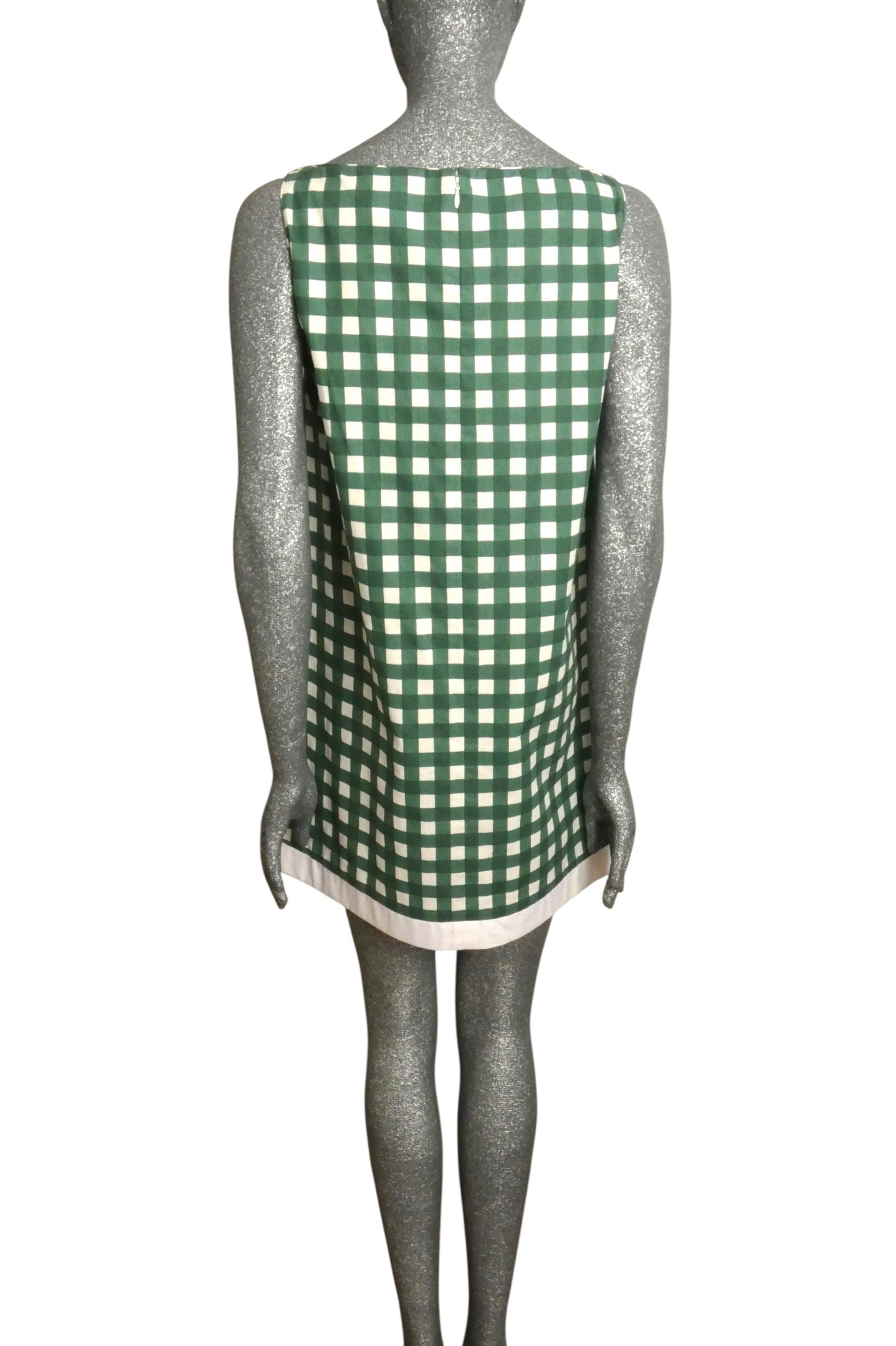 PIERRE CARDIN - 2008 Cotton Check Tunic, Size 6