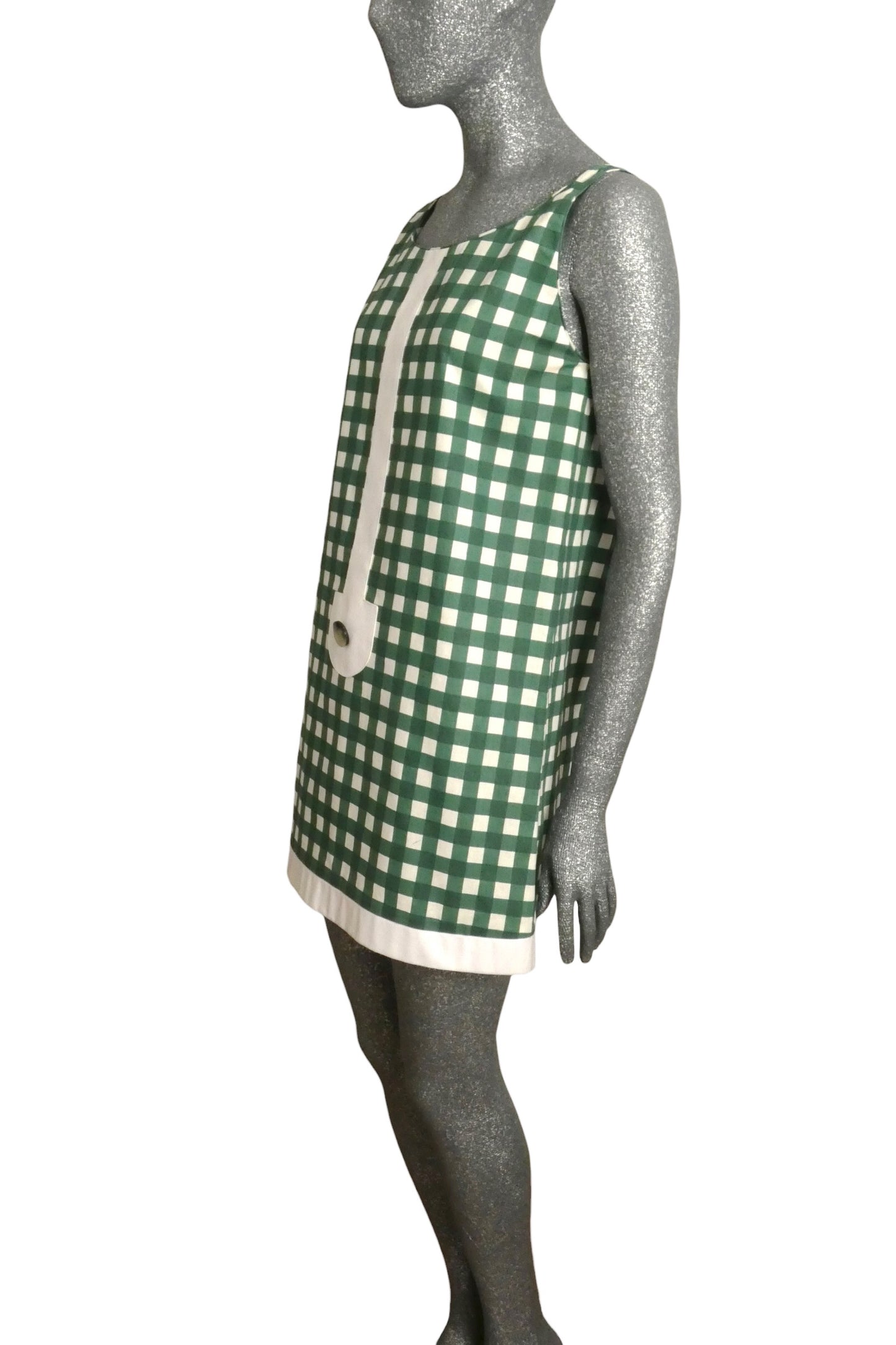 PIERRE CARDIN - 2008 Cotton Check Tunic, Size 6