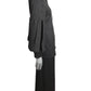 PIERRE CARDIN -  1993 Haute Couture Black Wool Sparkle Suit, Size-4