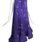 1989 Haute Couture Pleated Silk Party Dress, Size-4