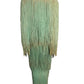 PIERRE CARDIN HAUTE COUTURE - 1973 Green Ombre Fringe Knit Ensemble, Size-4
