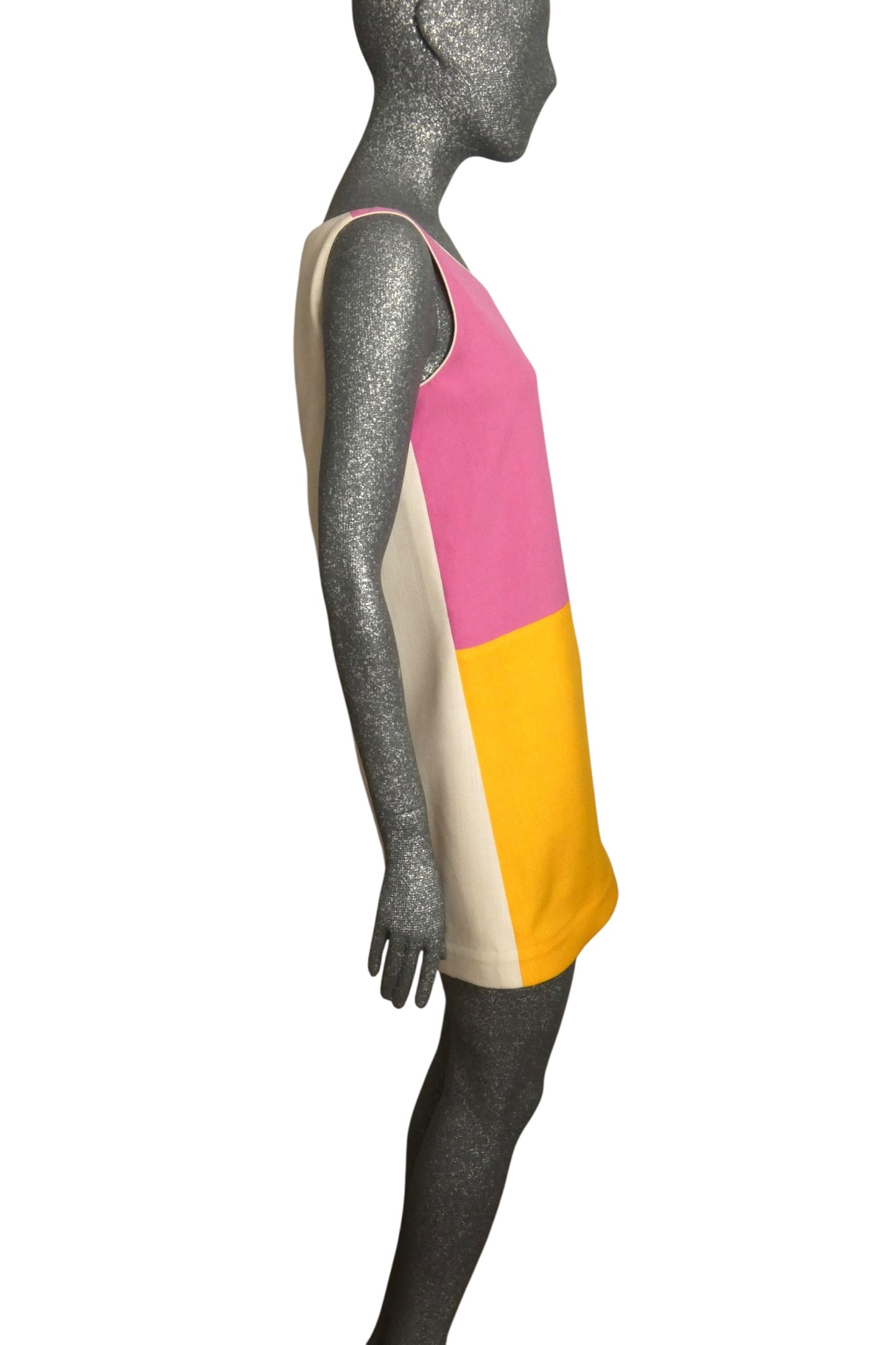 PIERRE CARDIN -  2009 Color Block Shift Dress, Size-4