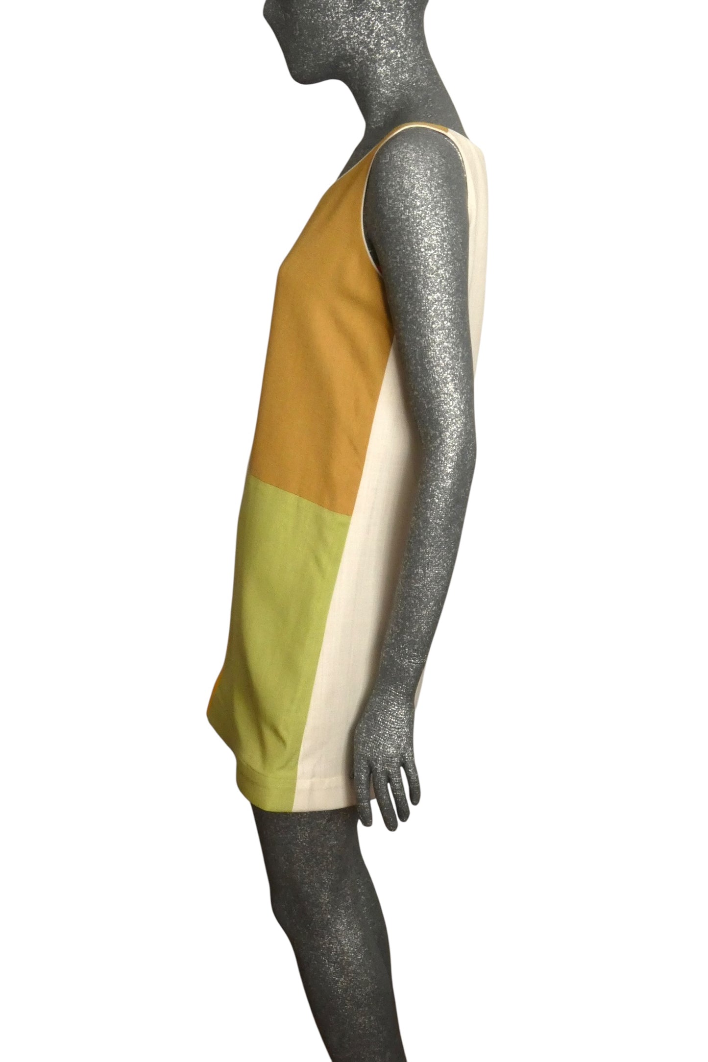 PIERRE CARDIN -  2009 Color Block Shift Dress, Size-4