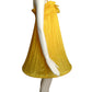 2009 Yellow Plisse Pleated Hoop Dress, Size 4