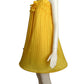 2009 Yellow Plisse Pleated Hoop Dress, Size 4