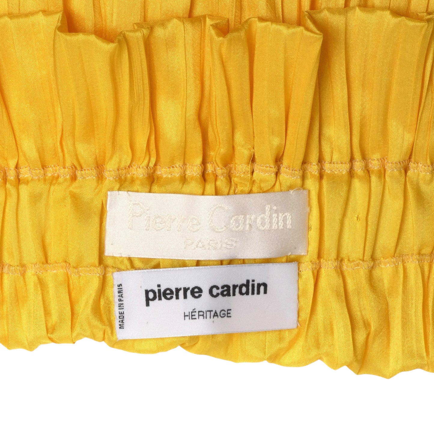 2009 Yellow Plisse Pleated Hoop Dress, Size 4