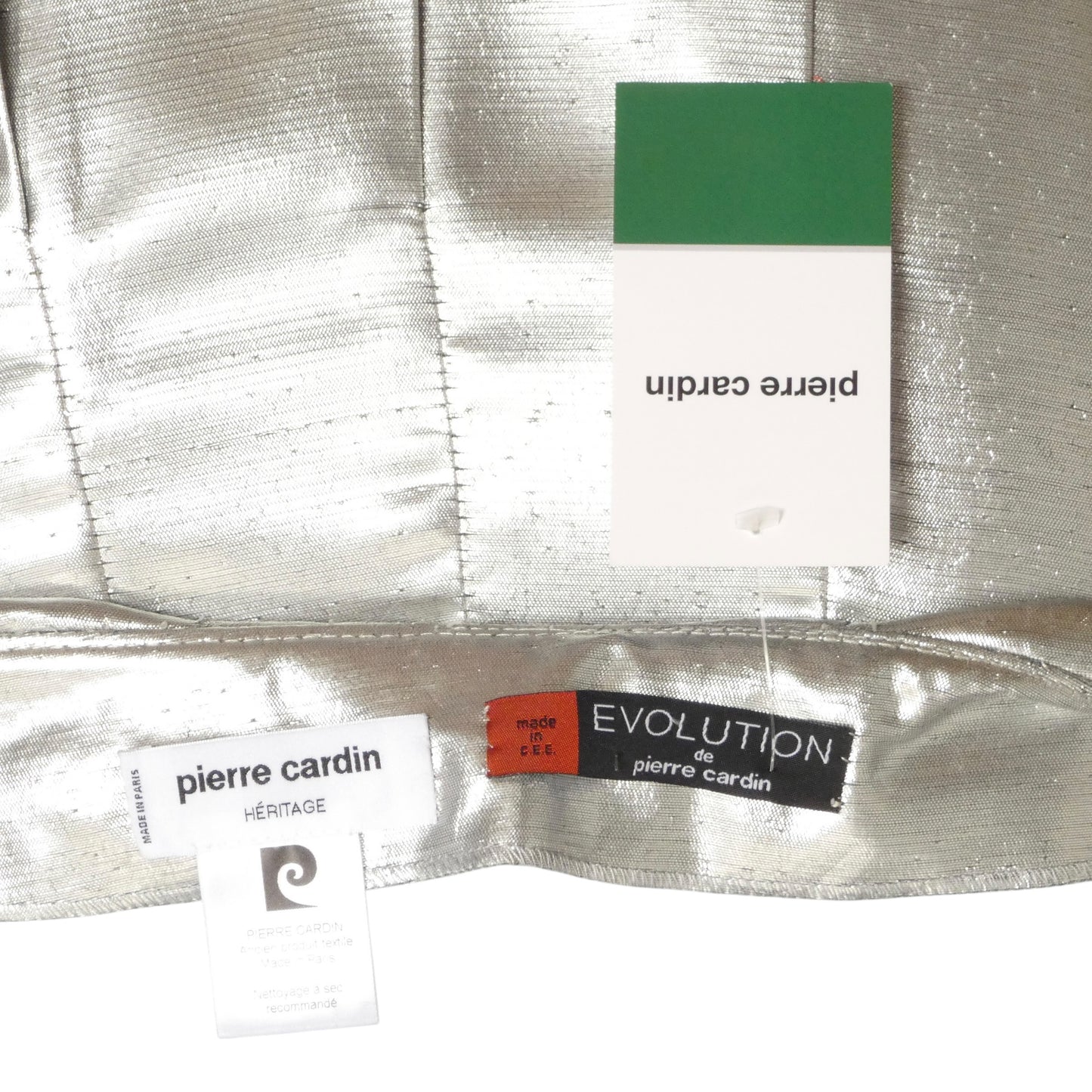 PIERRE CARDIN -  1999 Pleated Lamé Evening Skirt, Size-6