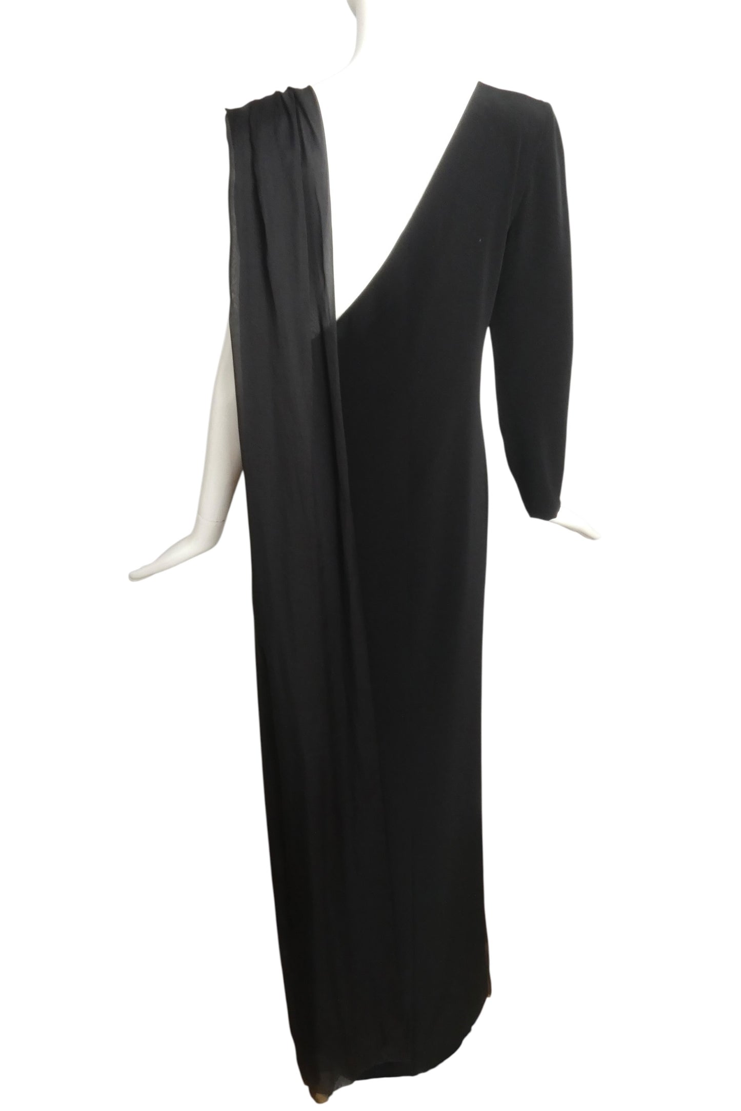 2007 Crepe & Chiffon Evening Gown, Size-4