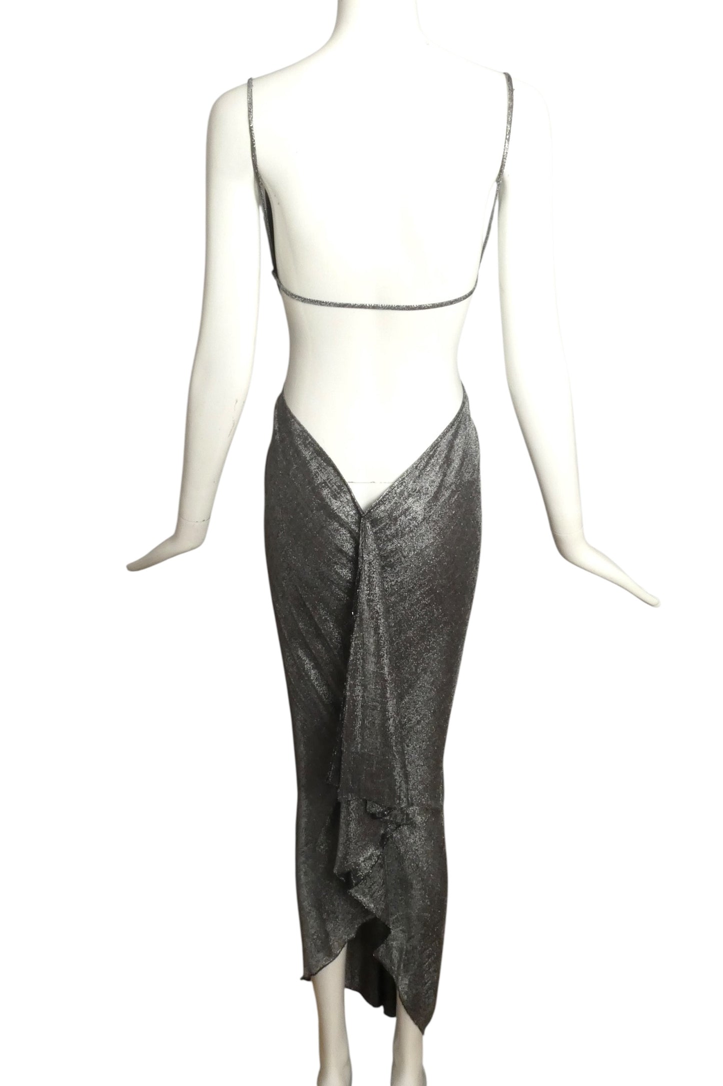 2007 Lamé Knit Evening Dress, Size-2