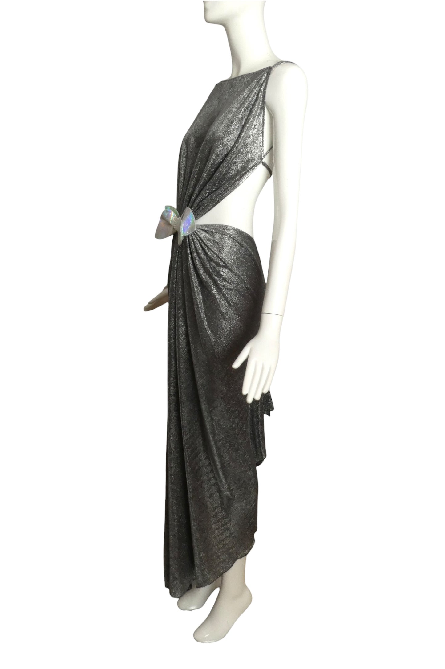 2007 Lamé Knit Evening Dress, Size-2