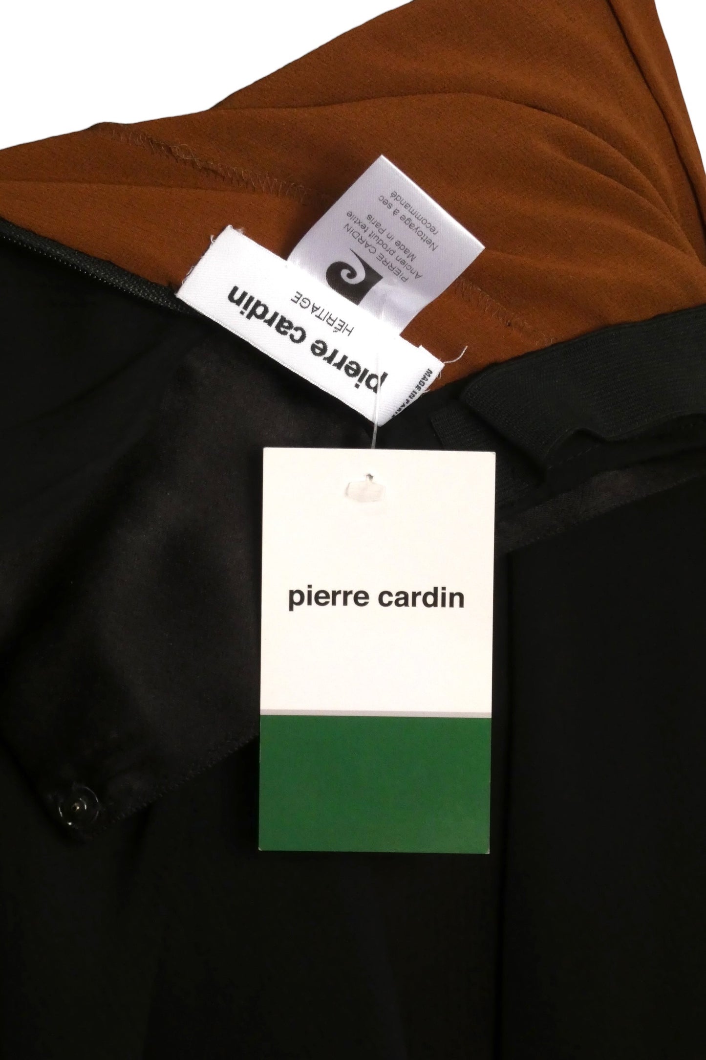 PIERRE CARDIN - 2007 Black Chiffon Strapless Dress, Size-4