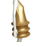 2009 Gold Metallic Knit Hoop Dress, Size-6