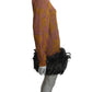 PIERRE CARDIN -  1991 Sweater Knit & Feather Dress, Size-8