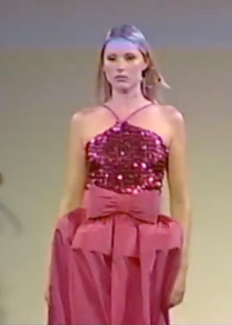1999 Sequin & Taffeta Gown, Size-6