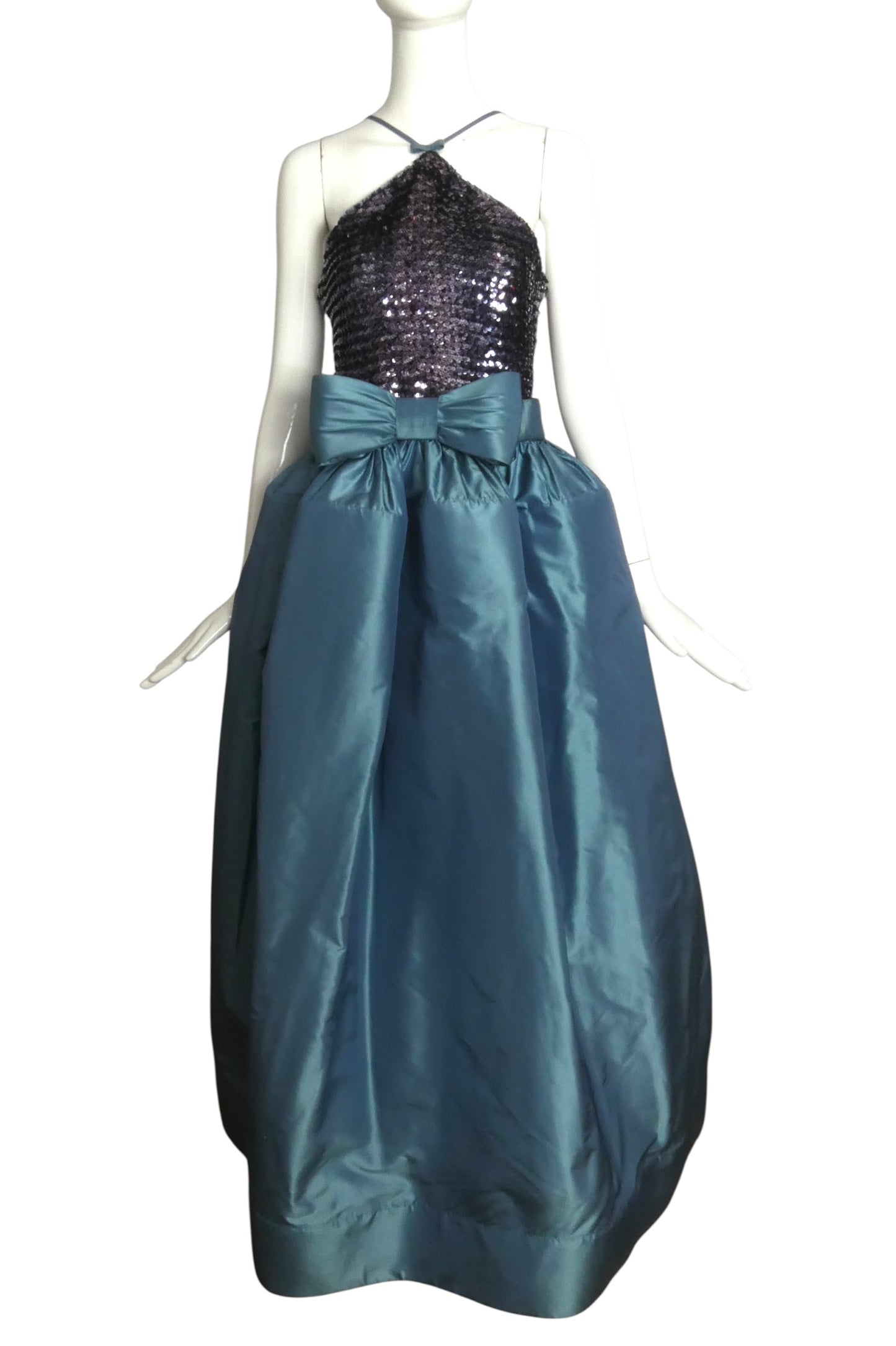 1999 Sequin & Taffeta Gown, Size-6