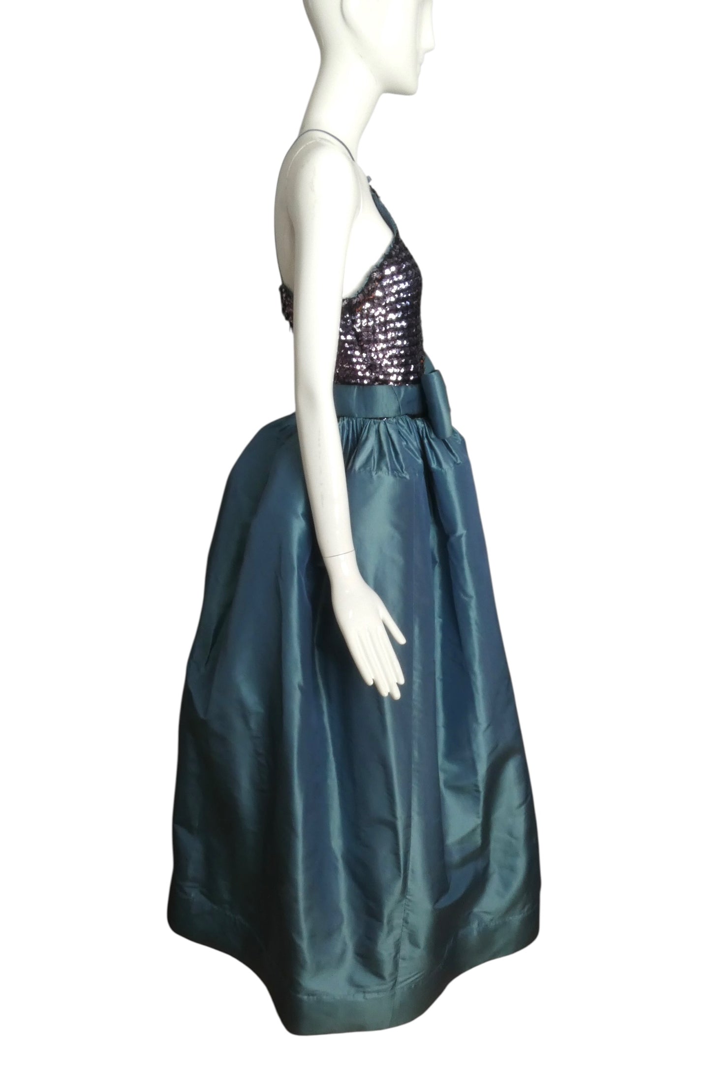 1999 Sequin & Taffeta Gown, Size-6