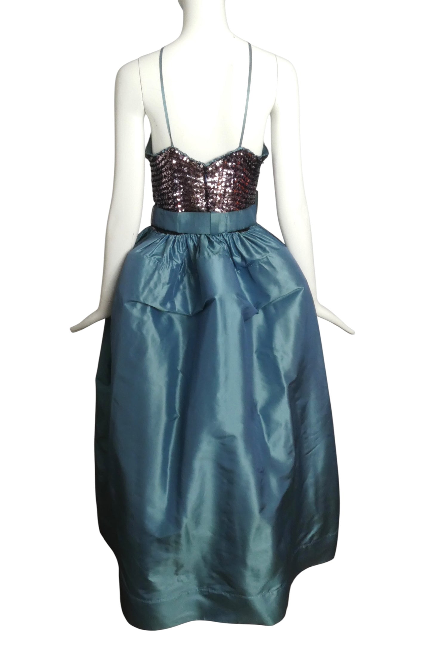 1999 Sequin & Taffeta Gown, Size-6