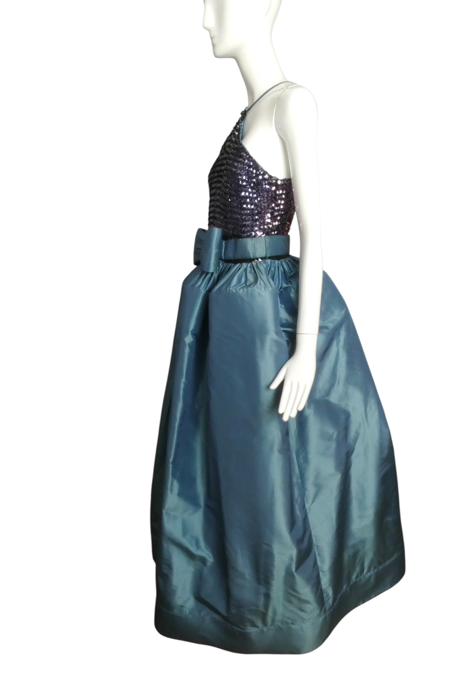 1999 Sequin & Taffeta Gown, Size-6