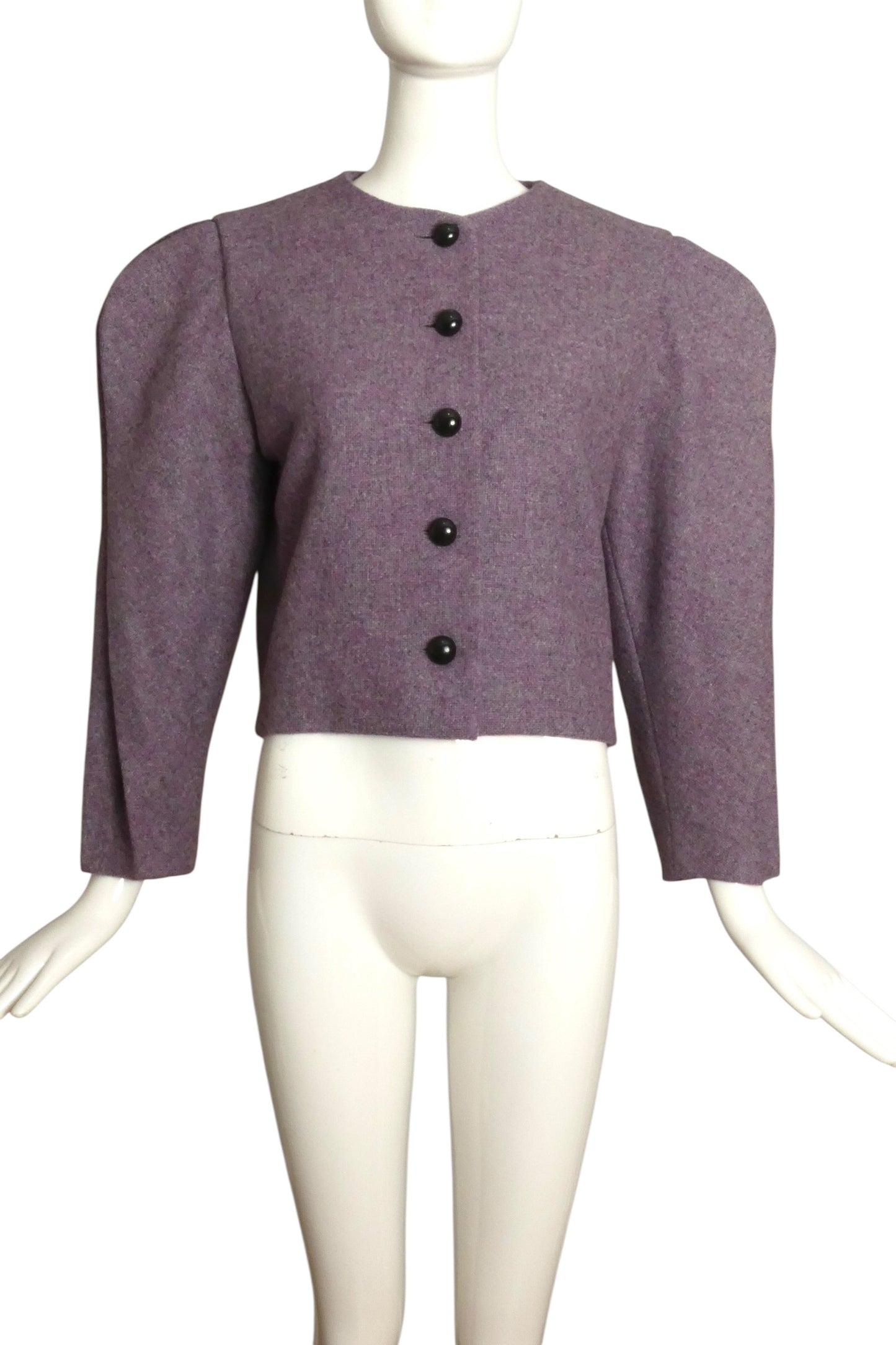 1984 Haute Couture Wool Blazer, Size 8