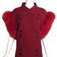 1989 Haute Couture Wool & Fur Jacket, Size 8