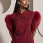 1989 Haute Couture Wool & Fur Jacket, Size 8