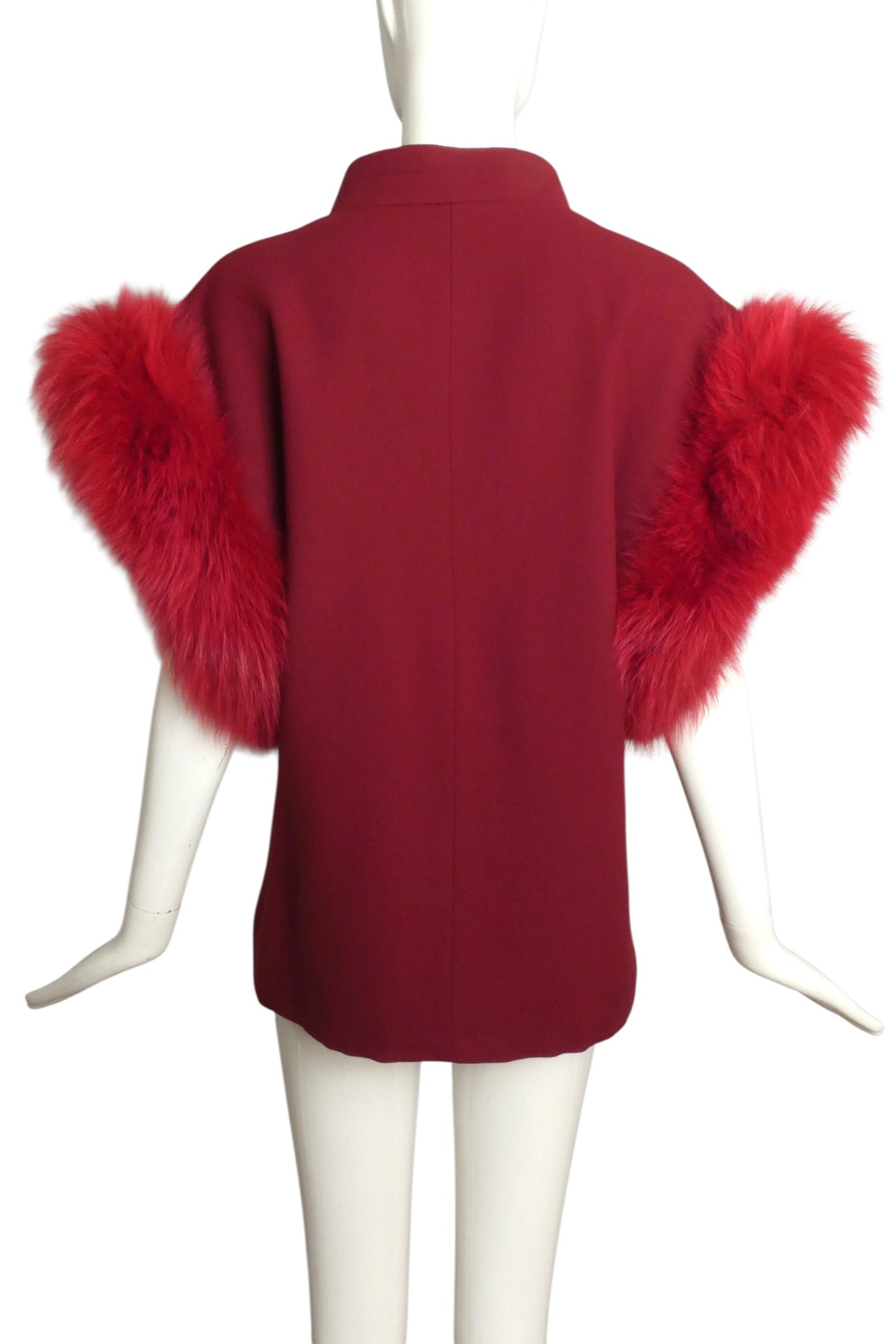 1989 Haute Couture Wool & Fur Jacket, Size 8