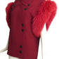 1989 Haute Couture Wool & Fur Jacket, Size 8