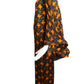 1989 Haute Couture Pleated Silk Dress, Size 6