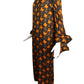 1989 Haute Couture Pleated Silk Dress, Size 6