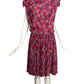 1991 Haute Couture Pleated Silk Dress, Size 6