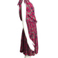 1991 Haute Couture Pleated Silk Dress, Size 6
