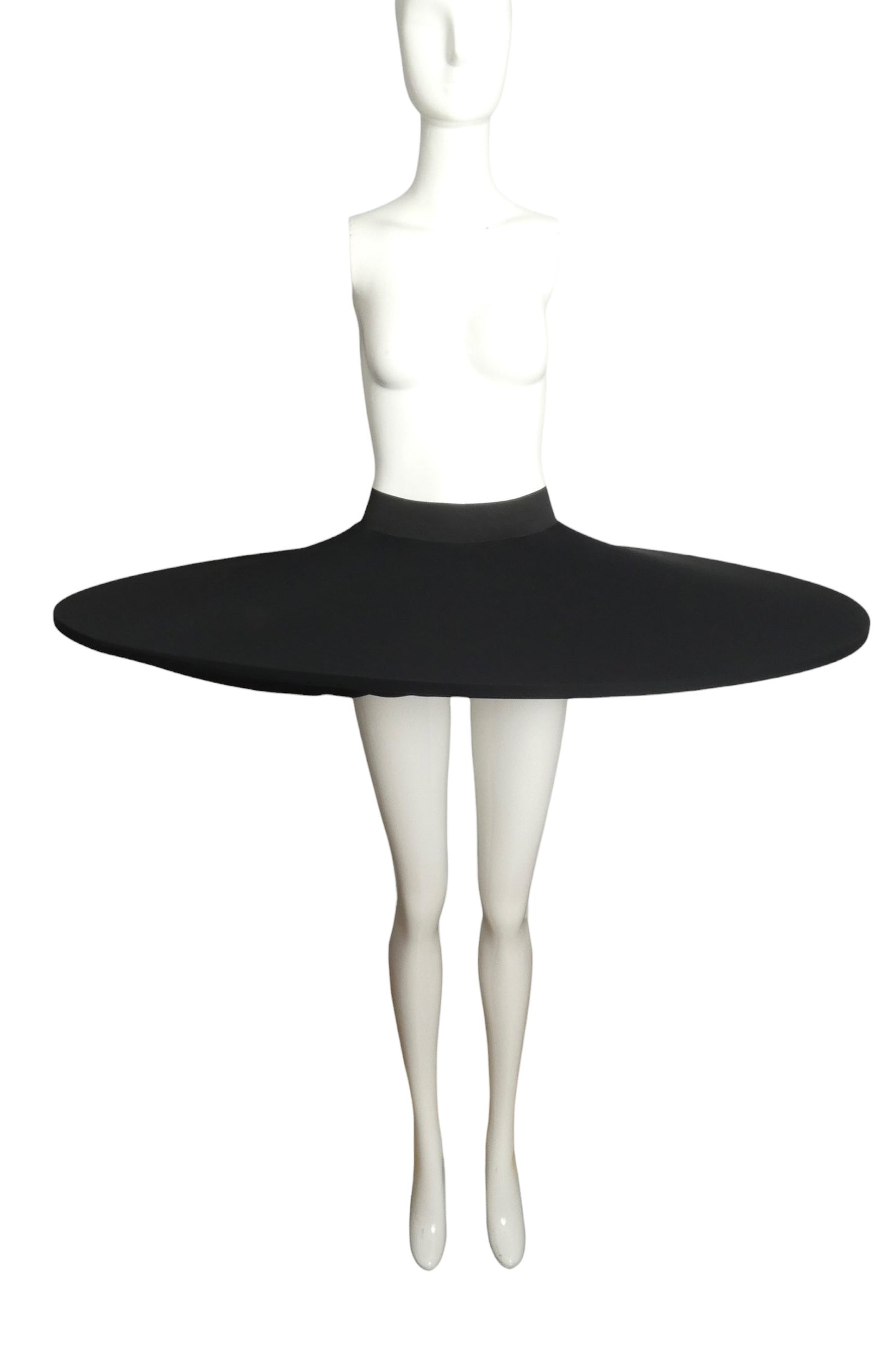 1992 Haute Couture Large Black Hoop Over Skirt, Size-4