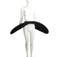 1992 Haute Couture Large Black Hoop Over Skirt, Size-4