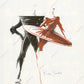 1992 Haute Couture Large Black Hoop Over Skirt, Size-4