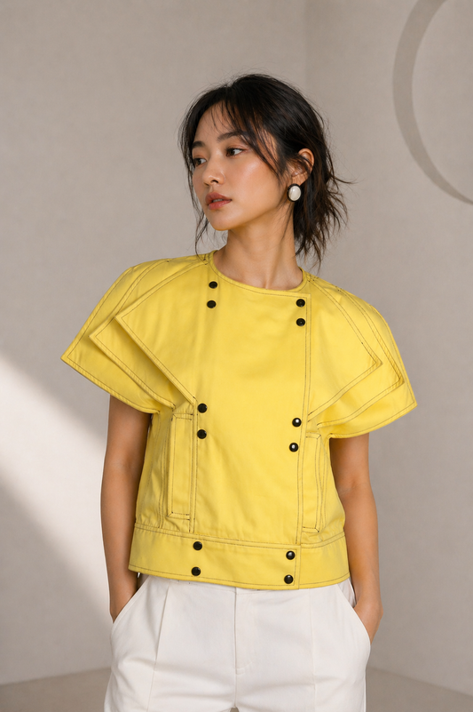 1980s Cotton Twill Jacket, Size 6