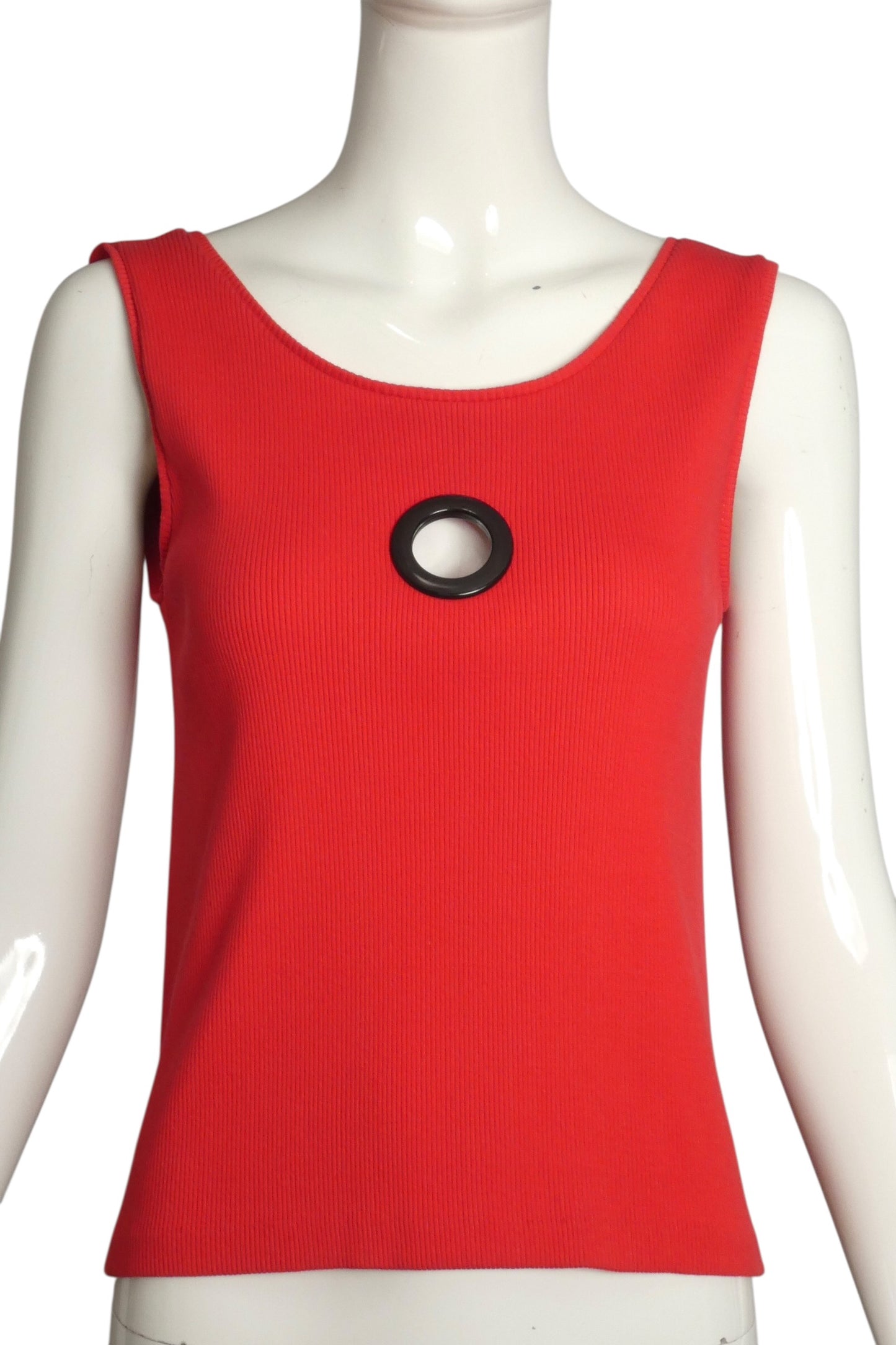 2003 Red Knit Keyhole Top, Size 4