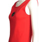2003 Red Knit Keyhole Top, Size 4