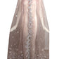 1980 Haute Couture Pink Embroidered Tulle Cape, Size-S/M