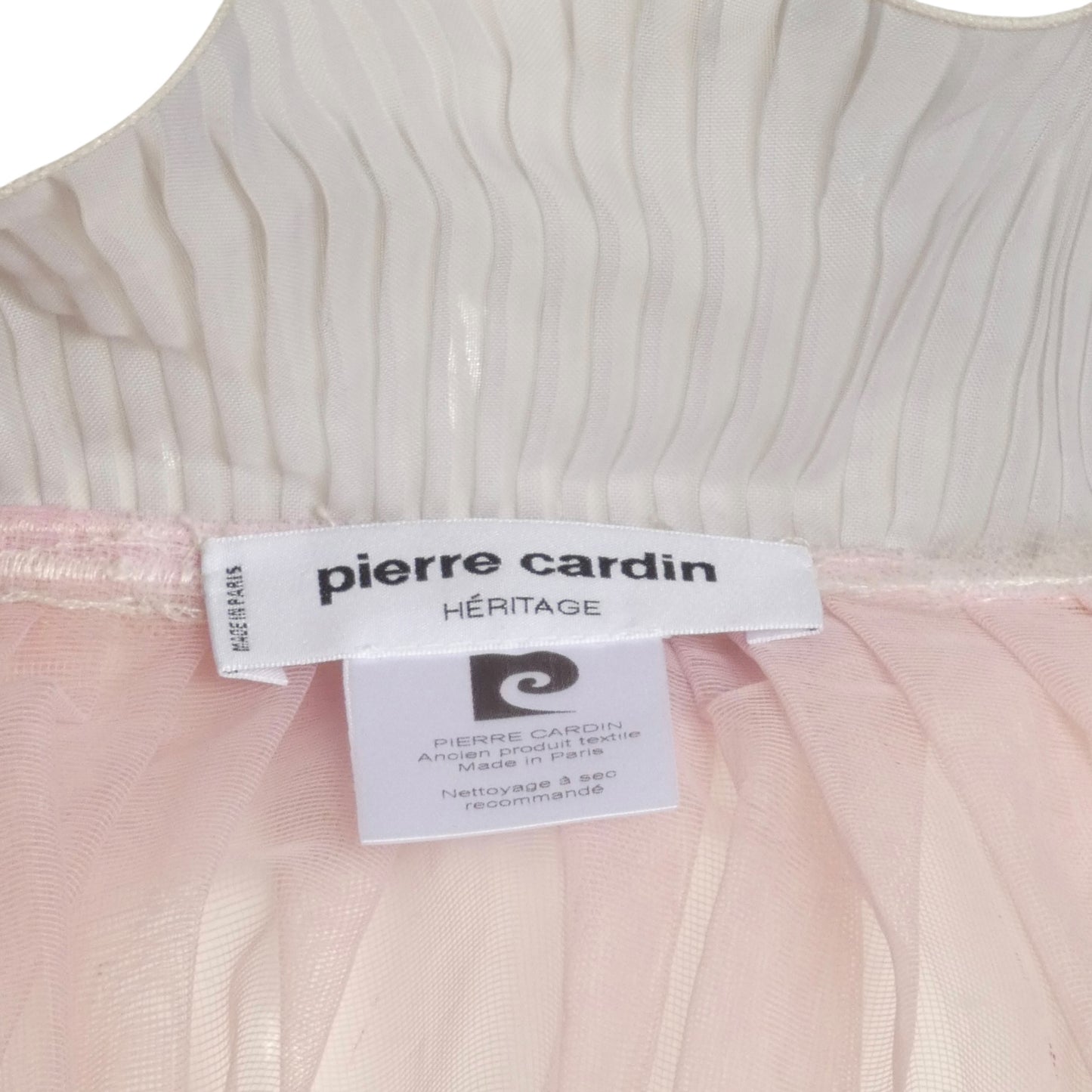 1980 Haute Couture Pink Embroidered Tulle Cape, Size-S/M