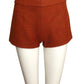 1996 Burnt Orange Wool Shorts- SIze 6