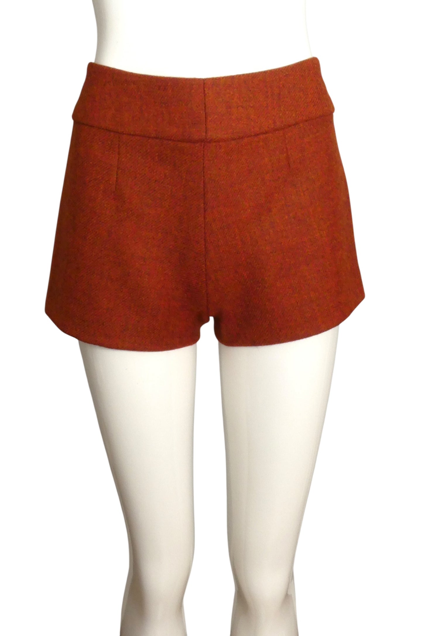 1996 Burnt Orange Wool Shorts- SIze 6