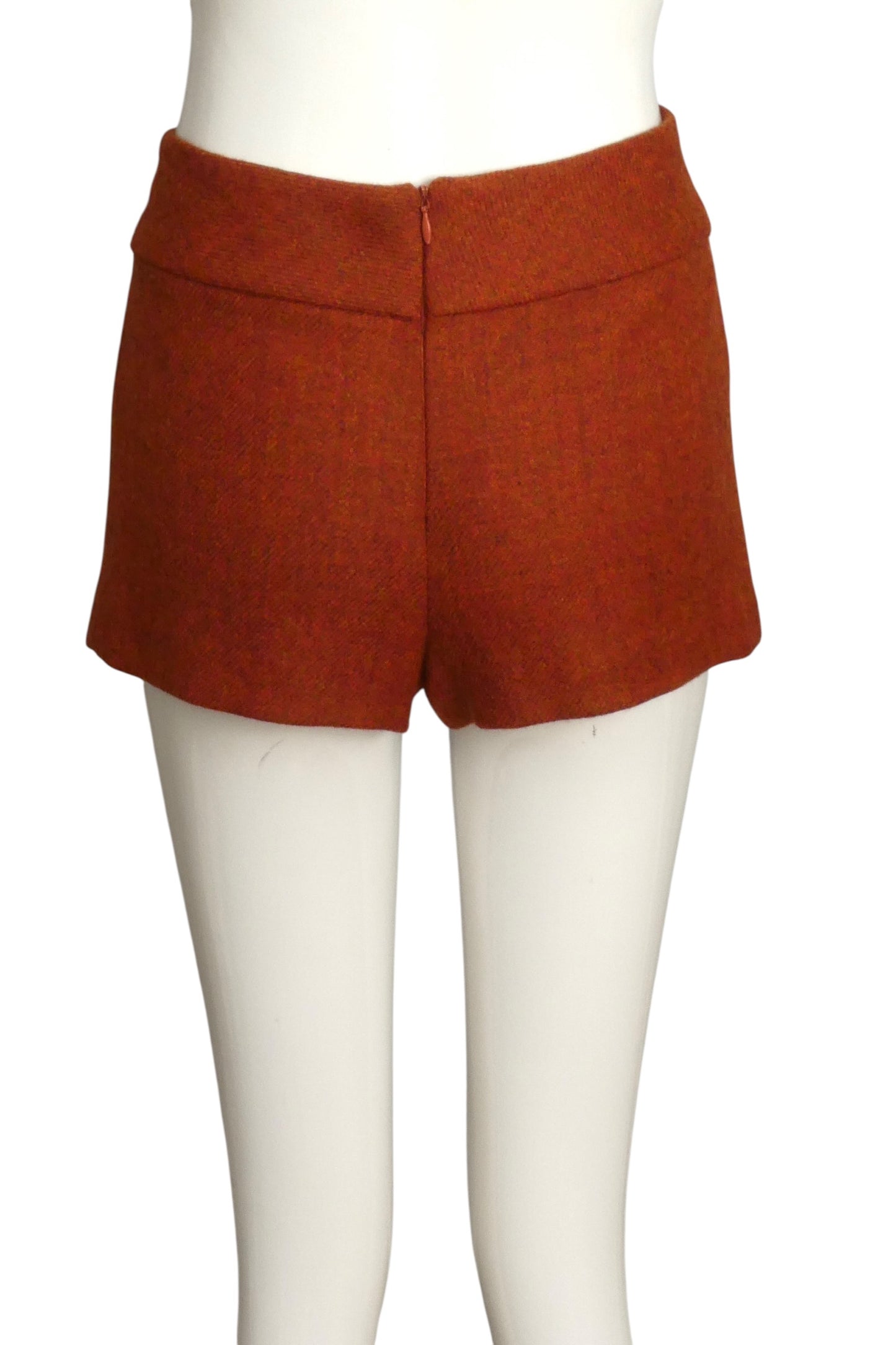 1996 Burnt Orange Wool Shorts- SIze 6