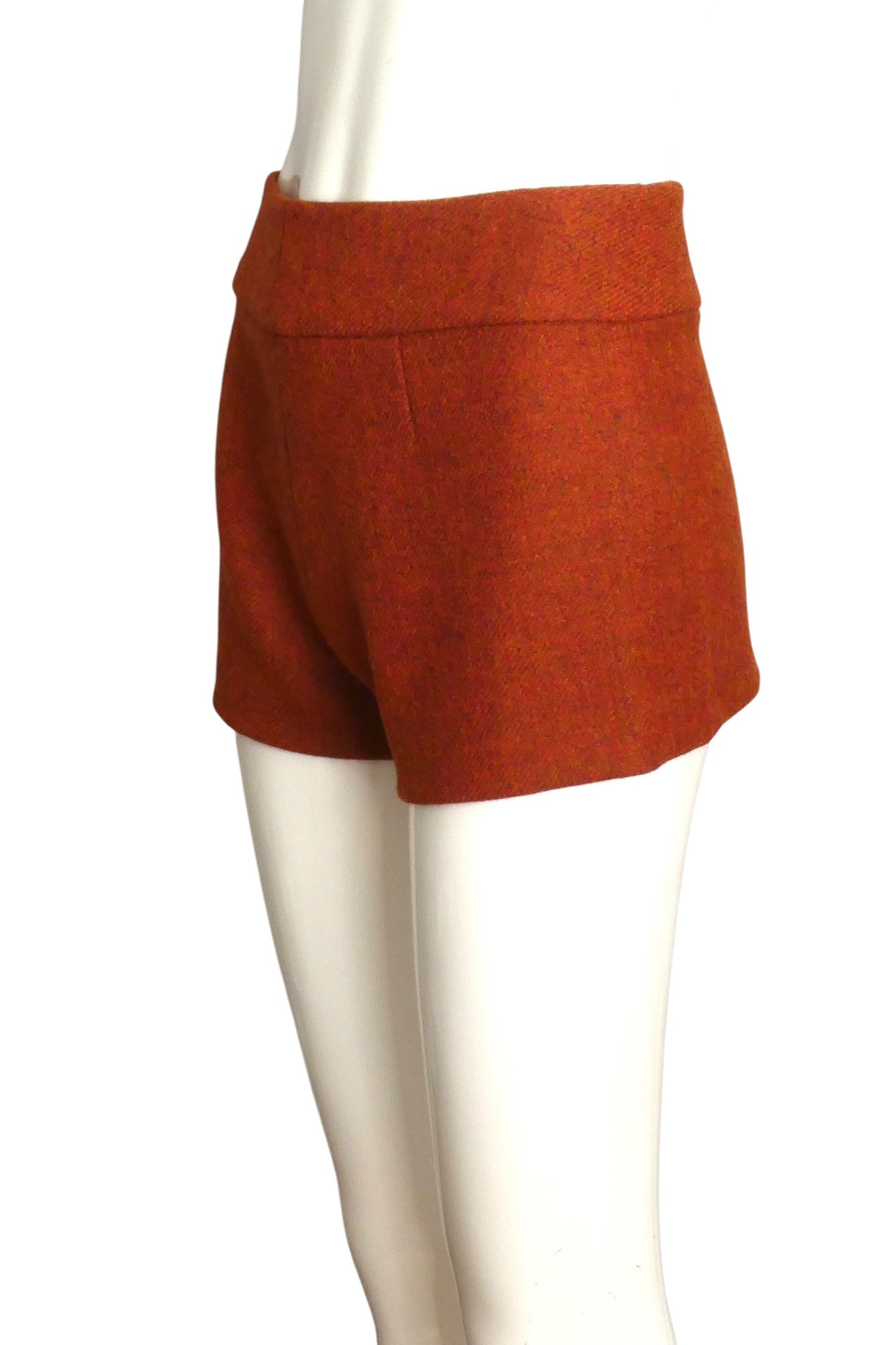 1996 Burnt Orange Wool Shorts- SIze 6